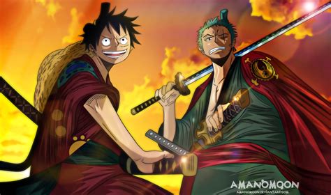 One Piece Chapter 912 Zoro and Luffy back Basil by Amanomoon on DeviantArt