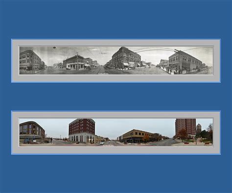 Historic Bartlesville Oklahoma Panoramic Reproduction Photograph by Ken ...