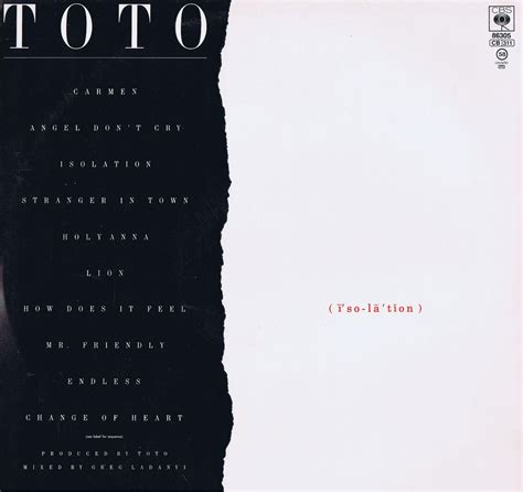 Classic Rock Covers Database: Toto - Isolation (1984)