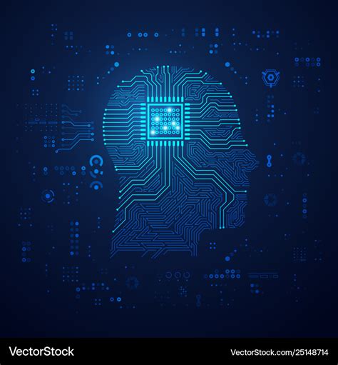 Ai head Royalty Free Vector Image - VectorStock