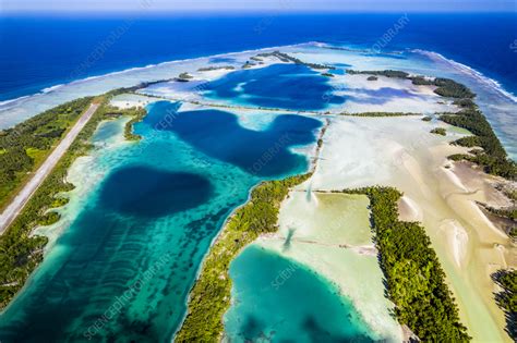 Palmyra Atoll, aerial photograph - Stock Image - C057/3853 - Science Photo Library