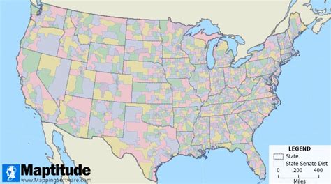 2022 State Legislative and Congressional Districts for Maptitude