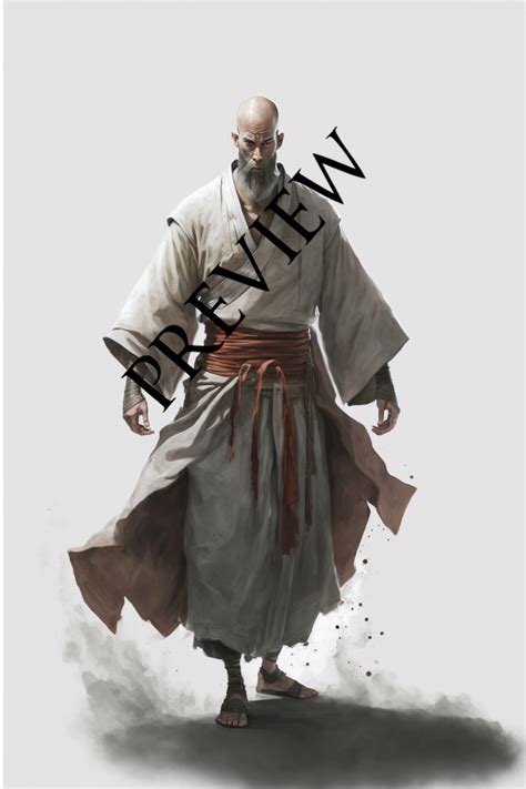 Character - Male Human Monk Full body - Stock Art - Athelu Enterprises ...