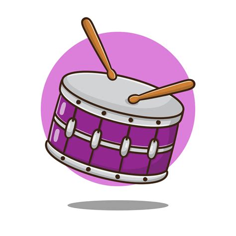 drum music instrument symbol cartoon illustration vector Pro Vector ...