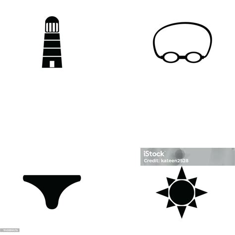 Swim Icon Set Stock Illustration - Download Image Now - Adult, Aqualung - Diving Equipment ...