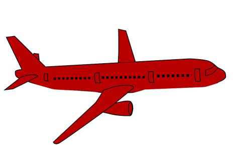 Red Airplane Clip Art at Clker.com - vector clip art online, royalty free & public domain