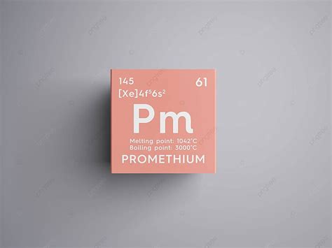 Promethium Lanthanoids Chemical Element Of Mendeleev S Periodi Atomic ...