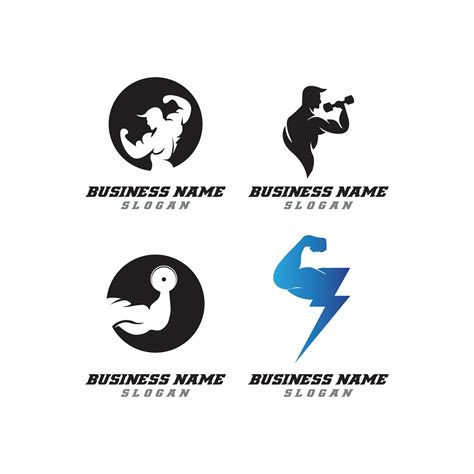 Muscle Logo Design Template Royalty Free Vector Image | atelier-yuwa.ciao.jp