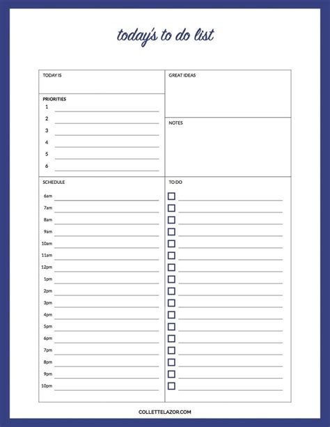 Priority Planner Template