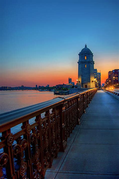 Sunset Over The Longfellow Bridge Photograph by Joann Vitali - Fine Art America