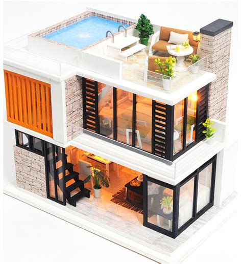 1: 24 DIY Miniature Dollhouse Kit Modern House in Florence - Etsy