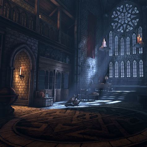 Gothic Interior, Angelo Person | Fantasy castle, Castles interior ...