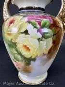 Noritake Hand Painted Vase, 9" Tall - Moyer Auction & Estate Co., Inc.
