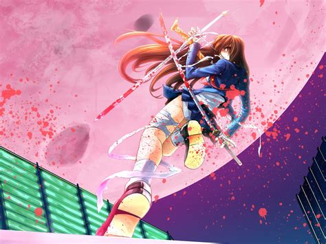 Free Download Anime Girl Samurai Sword Katana Night M - vrogue.co