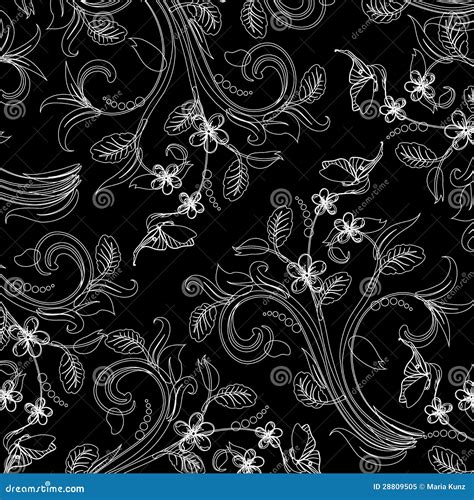 Wallpaper with Floral Ornament!!! Stock Illustration - Illustration of ...