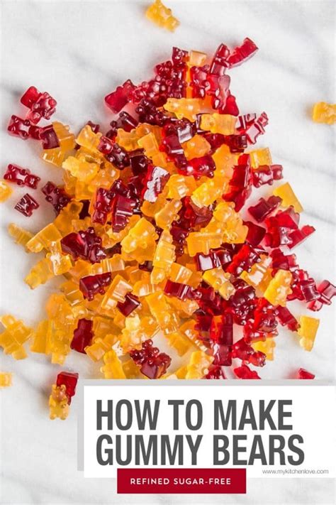 Homemade Gummy Bears Recipe - My Kitchen Love