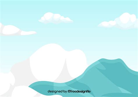 Mountain view vector free download