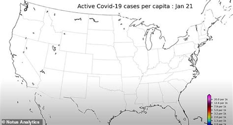 Animated heat map shows progression of COVID-19 pandemic in US | Daily Mail Online