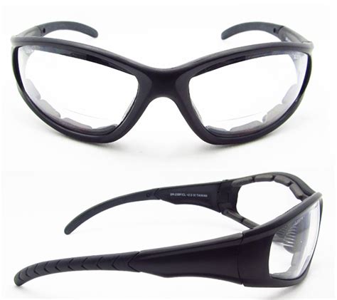 Z87 Bifocal Motorcycle Safety Glasses Clear Night Biker Riding Mens ...