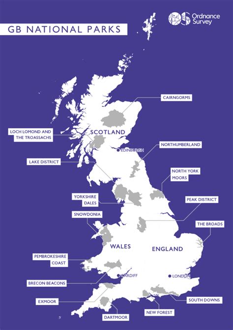 Map Of National Parks In The Uk - Printable Online