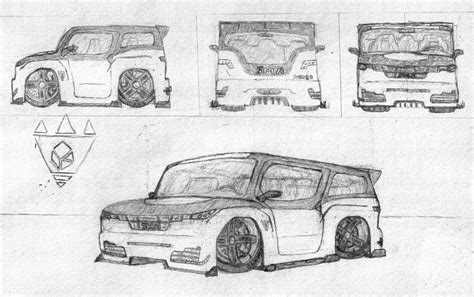 A Compact Cube Car Called the Cubbie. by manaista on DeviantArt