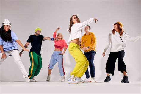 Group of Young People Dancing with Pleasure Stock Photo - Image of girl, friends: 164142848