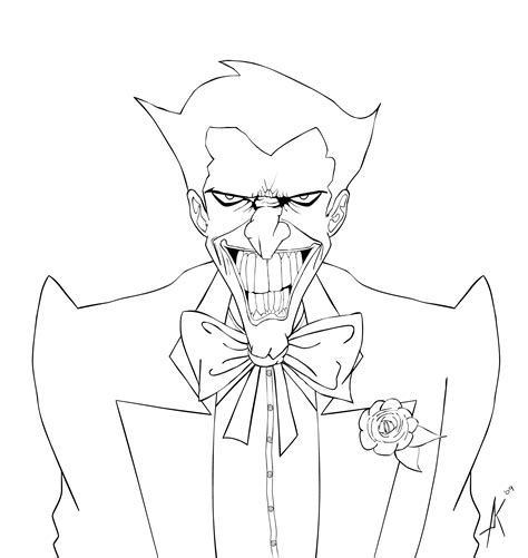 Joker LineArt by Heartlessomen on DeviantArt