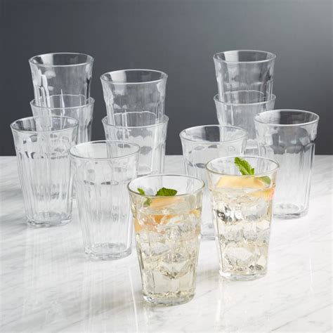 Duralex Picardie 17.5 Oz Glasses, Set of 12 + Reviews | Crate and Barrel