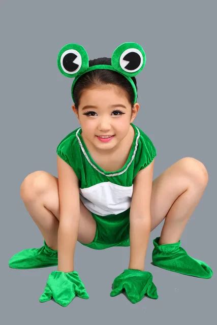 Children Kids Choir Students Performance Animal Costume Cosplay Frog Halloween Animals Jumpsuit ...