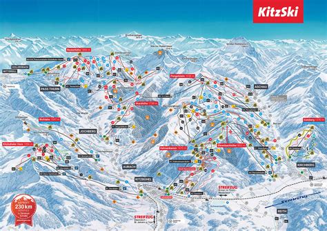 Kirchberg in Tirol ski map