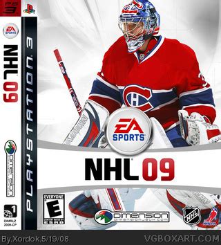 NHL 09 PlayStation 3 Box Art Cover by Xordok