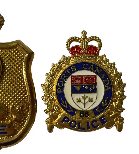 Lot of 2 Ports Canada Police Badges