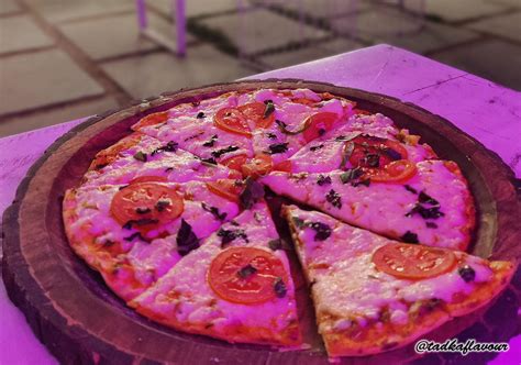 Thin Crust Margarita Pizza - Tadka Flavour