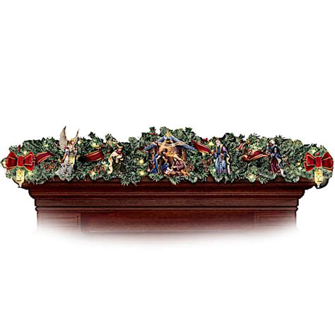 Thomas Kinkade Nativity Garland Set