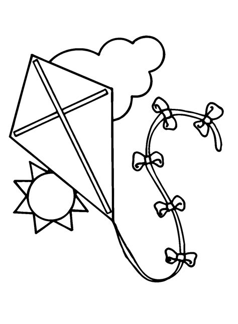 Free Printable Kite Coloring Pages For Kids Clipart B - vrogue.co