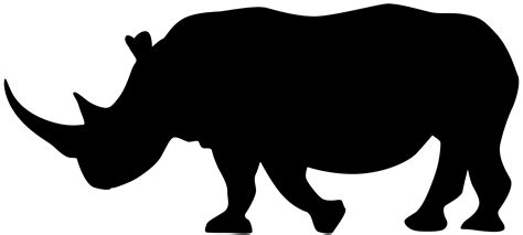 Rhinoceros Cattle Silhouette Clip art - Rhinoceros Silhouette PNG Clip Art png download - 8000* ...