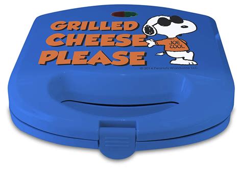 Smart Planet SGCM‐1 Peanuts Snoopy Grilled Cheese Sandwich Maker, Blue - Puffed Snacks