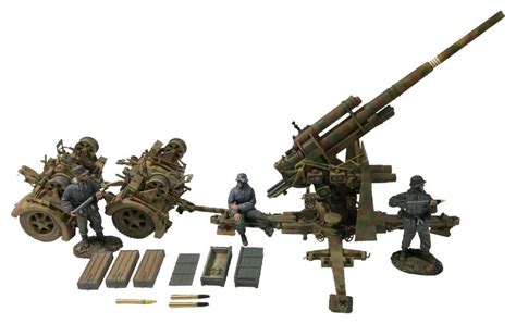 German 88mm Flak 36, Dual Purpose Gun With 3 Man Crew-14 pieces--LAST ...