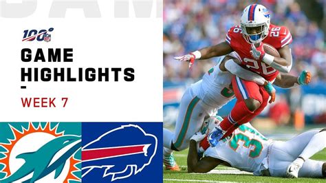 Dolphins vs. Bills Week 7 Highlights | NFL 2019 | Nfl, Buffalo bills ...