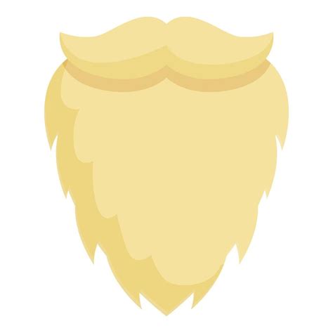 White beard icon cartoon vector. Santa beard 14316327 Vector Art at Vecteezy