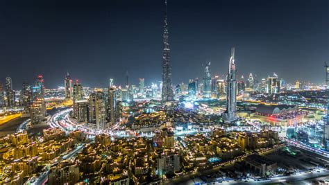 Night Skyline in Dubai, United Arab Emirates, UAE image - Free stock photo - Public Domain photo ...