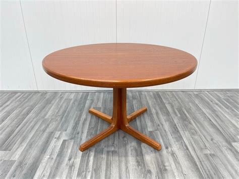 Danish Mid Century Double Extending Pedestal Dining Table in Teak by Svend Aage Madsen | in ...