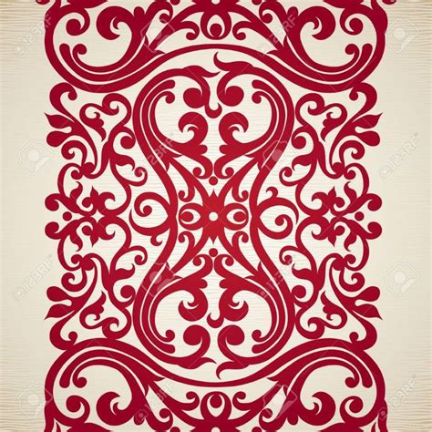 Vector seamless border in Victorian style. Element for design. Place for your text. It can be ...