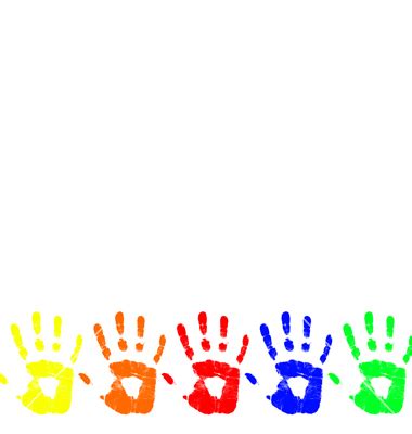 Handprint Clipart Border