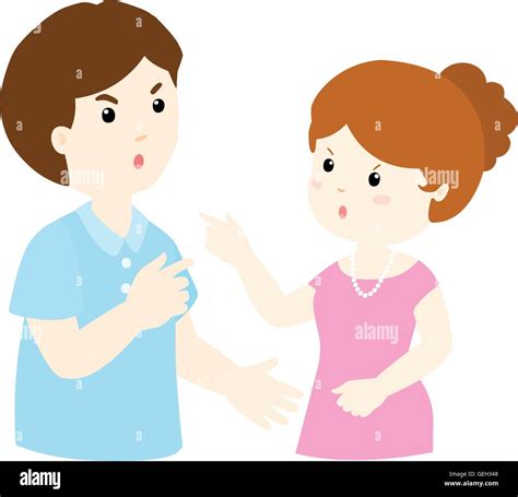 couple arguing cartoon character design vector illustration Stock Vector Image & Art - Alamy