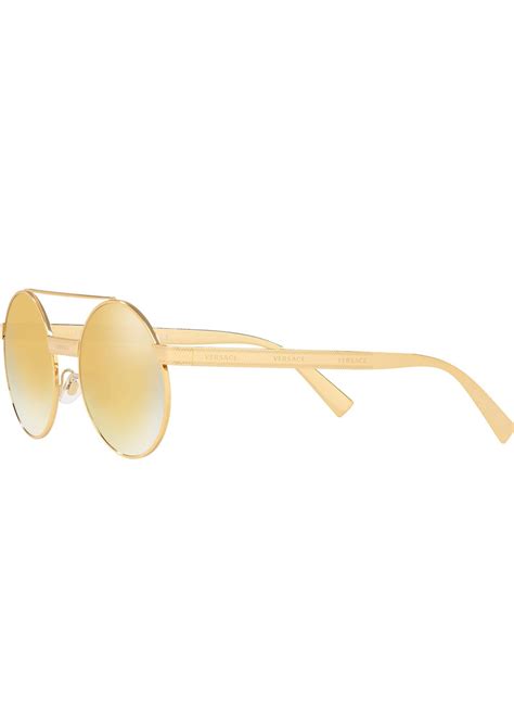 Versace Round Metal Sunglasses - Bergdorf Goodman