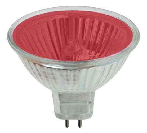 35w Red 12v MR16 Halogen Spot Light Bulb Coloured Fire Light Fireplace - £3.22