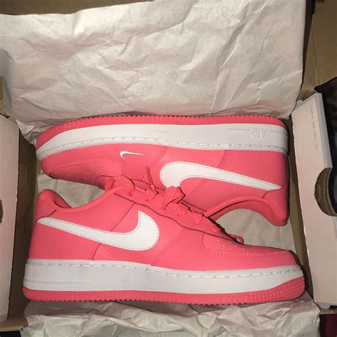 Rare Nike Air Force 1 Pink punch color Size... - Depop