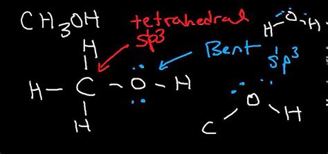 Determine the molecular geometry of ch3oh (skeletal structure h3coh). indicate the geometry ...