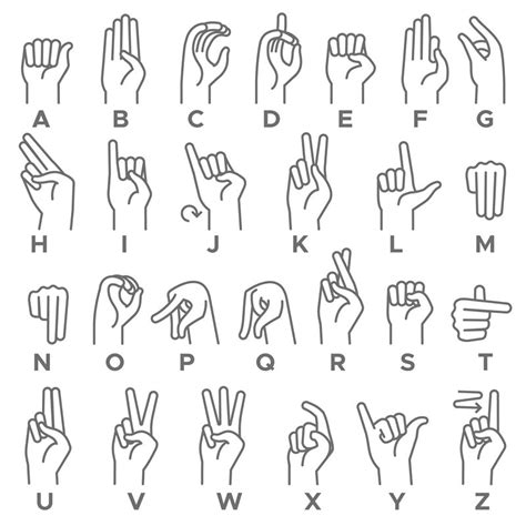 Deaf-mutes hand language. Learning alphabet, nonverbal deaf-mute commu By YummyBuum | TheHungryJPEG